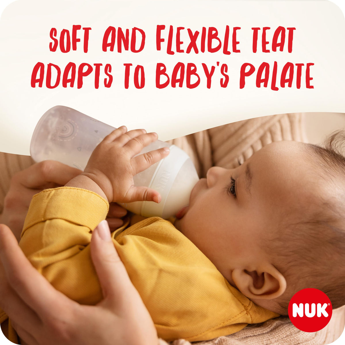 NUK Perfect Match Newborn Baby Bottle Set | 0+ Months | 150ml | Anti Colic Feeding Bottle | PP | Temperature Control Indicator | Rainbow | 4 Count