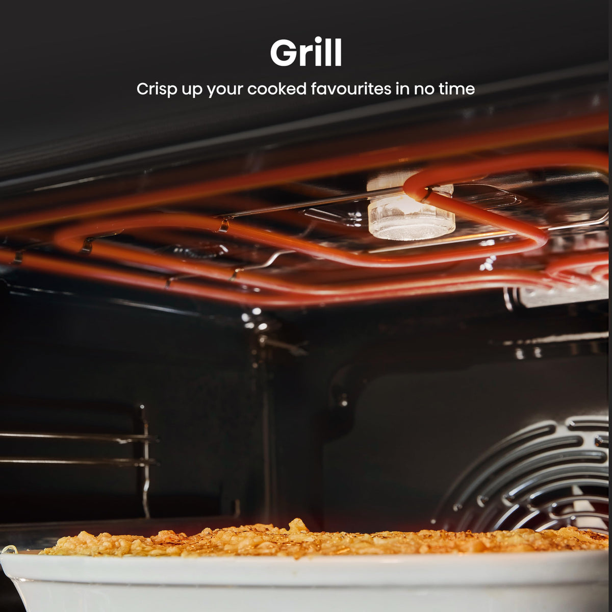 Hisense HDUKC60W 60cm Electric Cooker with Ceramic Hob-White, A Rated Double Oven 50L/80L [Energy Class A]