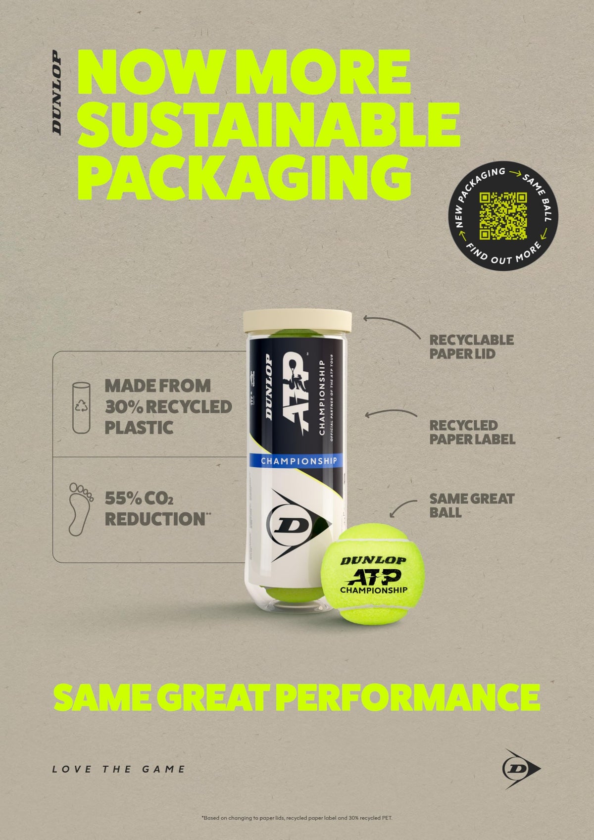 Dunlop Tennis Balls ATP Championship