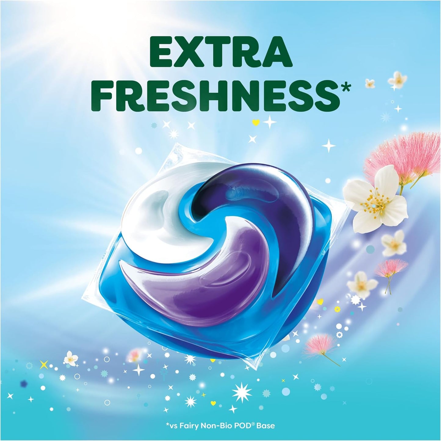 Fairy Non Bio Silk Tree Blossom & Jasmine Washing Liquid Pods, Voted No1 for Sensitive Skin, 100 Washes