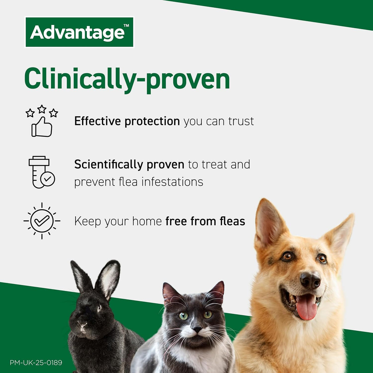 Advantage Spot On Flea Treatment For Large Cats and Rabbits Over 4kg (1 pipette, 80mg), Kills Fleas Within 24 Hours, Prevents Further Infestation For Up To Four Weeks in Cats