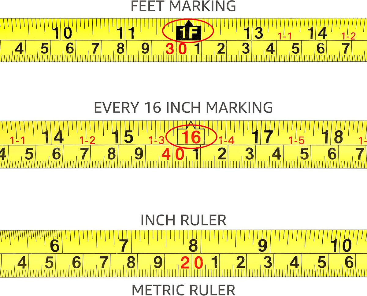 Amazon Basics Tape Measure - 4.8 m, Pink