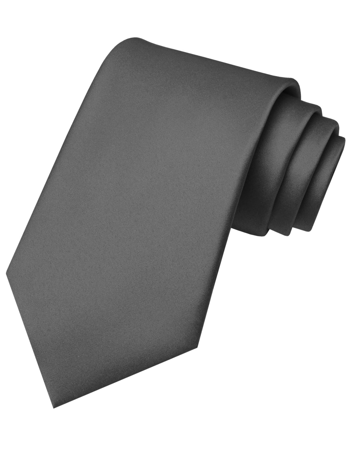 RBOCOTT Solid Color Tie Mens Necktie for Business and Wedding Party