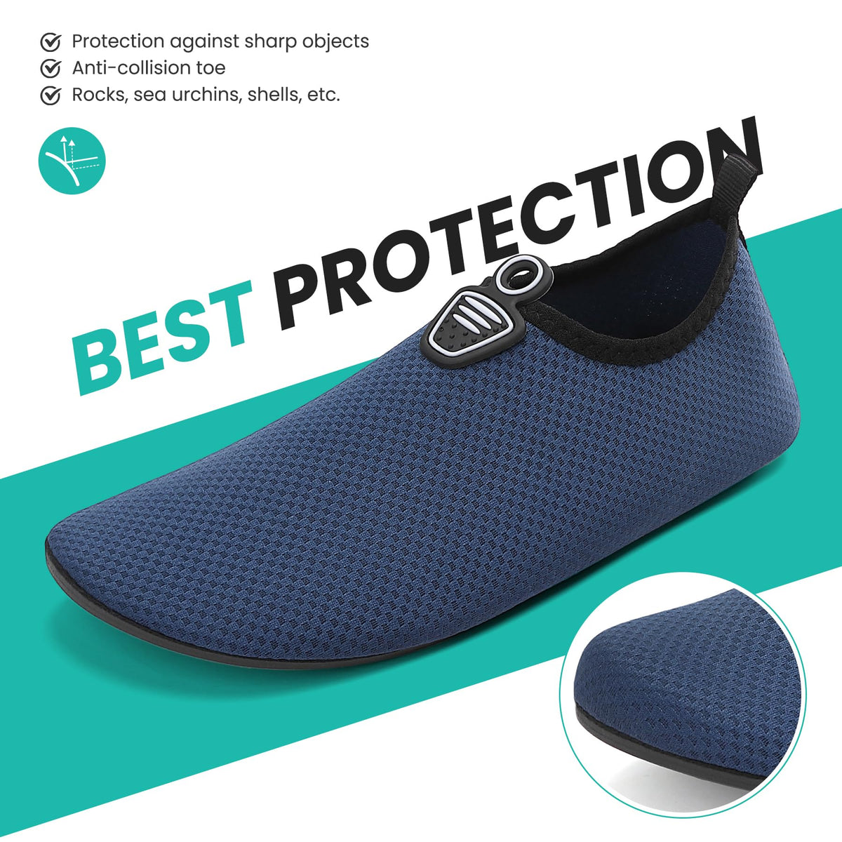 sportvibe Water Shoes Beach Swim Sea Shoes for Men Women