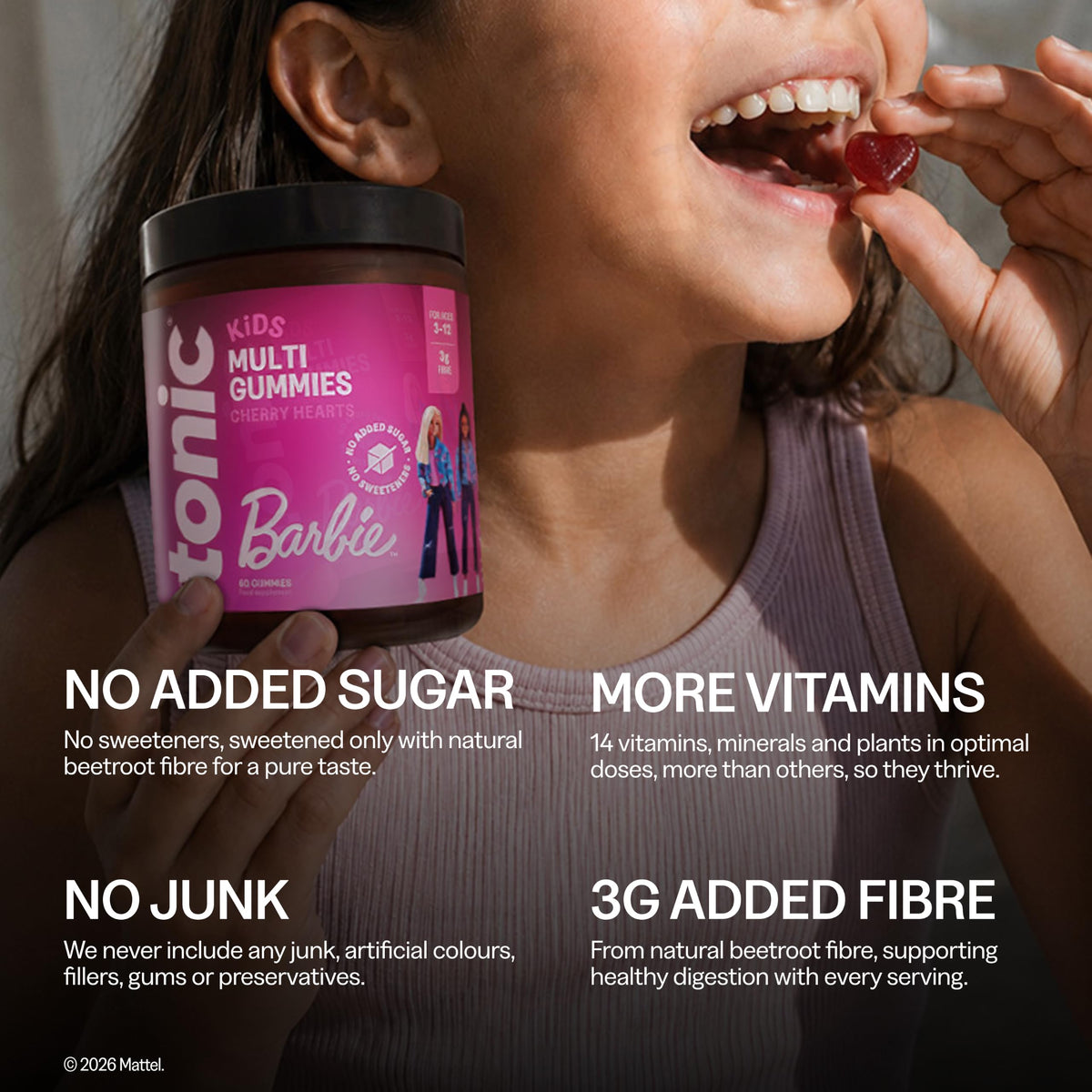 Tonic Health Kids Multivitamin Gummies - 14 in 1 - Strawberry (60 Count)