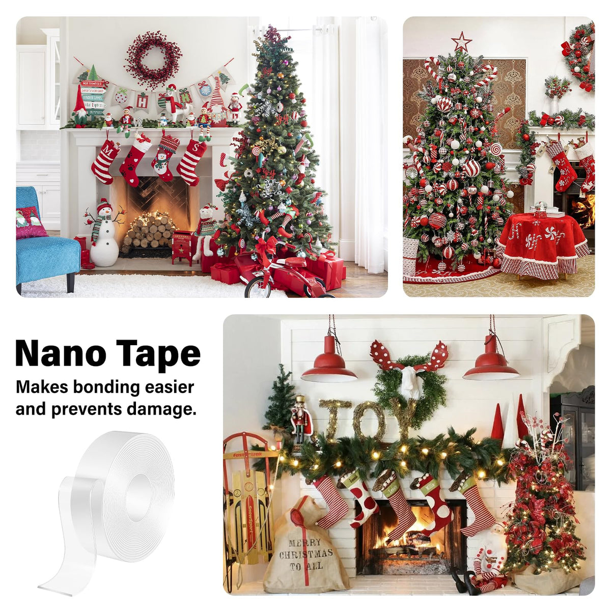 Double Sided Tape Heavy Duty Waterproof,Removable Reusable Multipurpose Clear Adhesive Extra Strong for Carpet Mats/Photos Frames/Craft Wall Mounting (3m*2cm*1mm)
