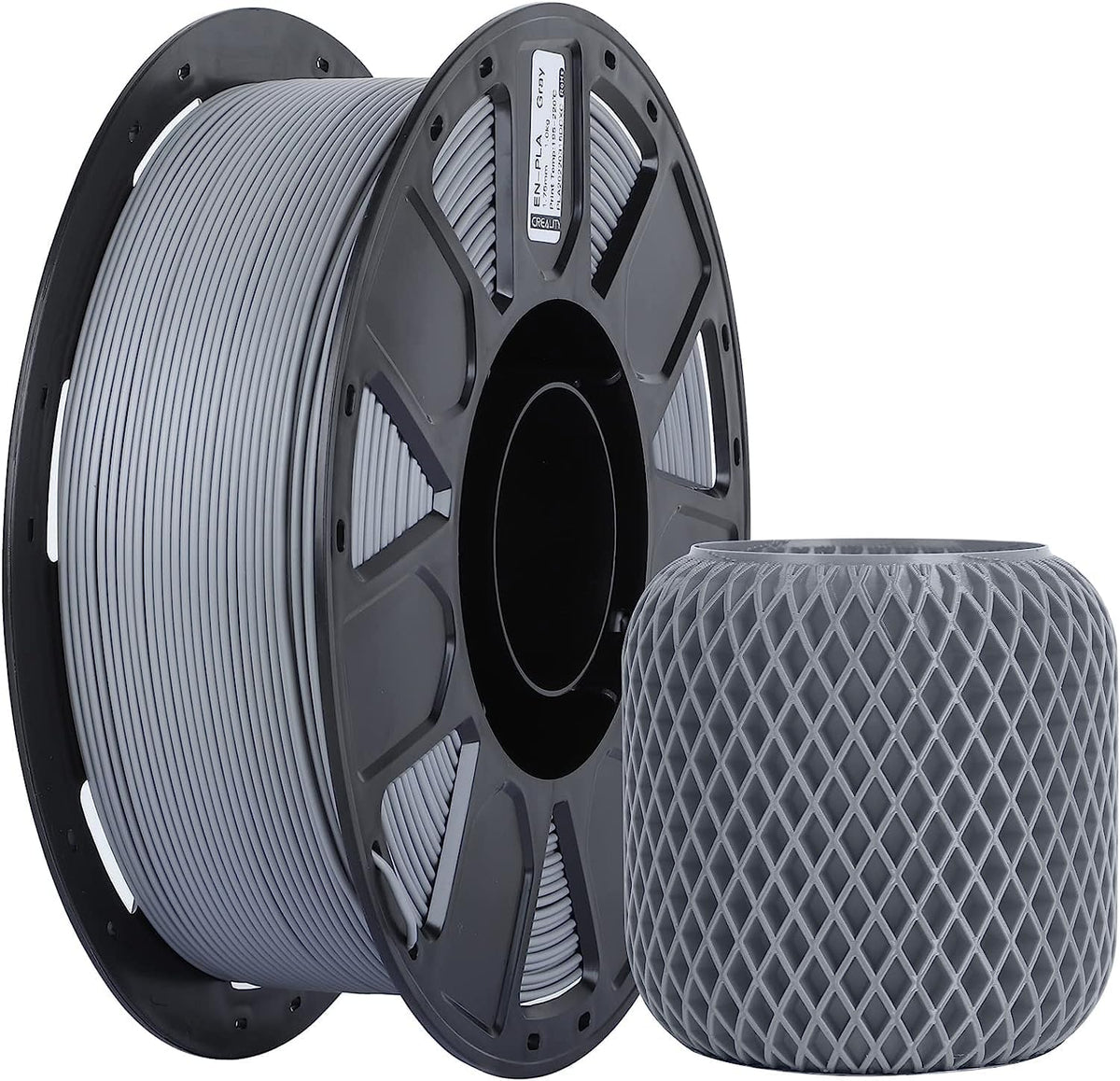 Creality Ender PLA 3D Printer Filament 1.75mm, 4 Packs 1KG Spool(2.2lbs), Dimensional Accuracy +/-0.03mm, No Clogging & Bubbles, Fits for Most FDM 3D Printers (White*4KG)