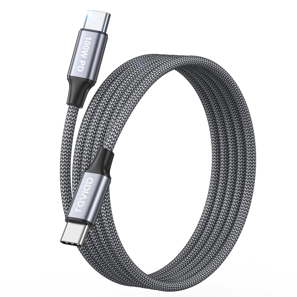 RAVIAD USB C to USB C Charger Cable 2Pack 1M 100W 5A Fast Charging Cable