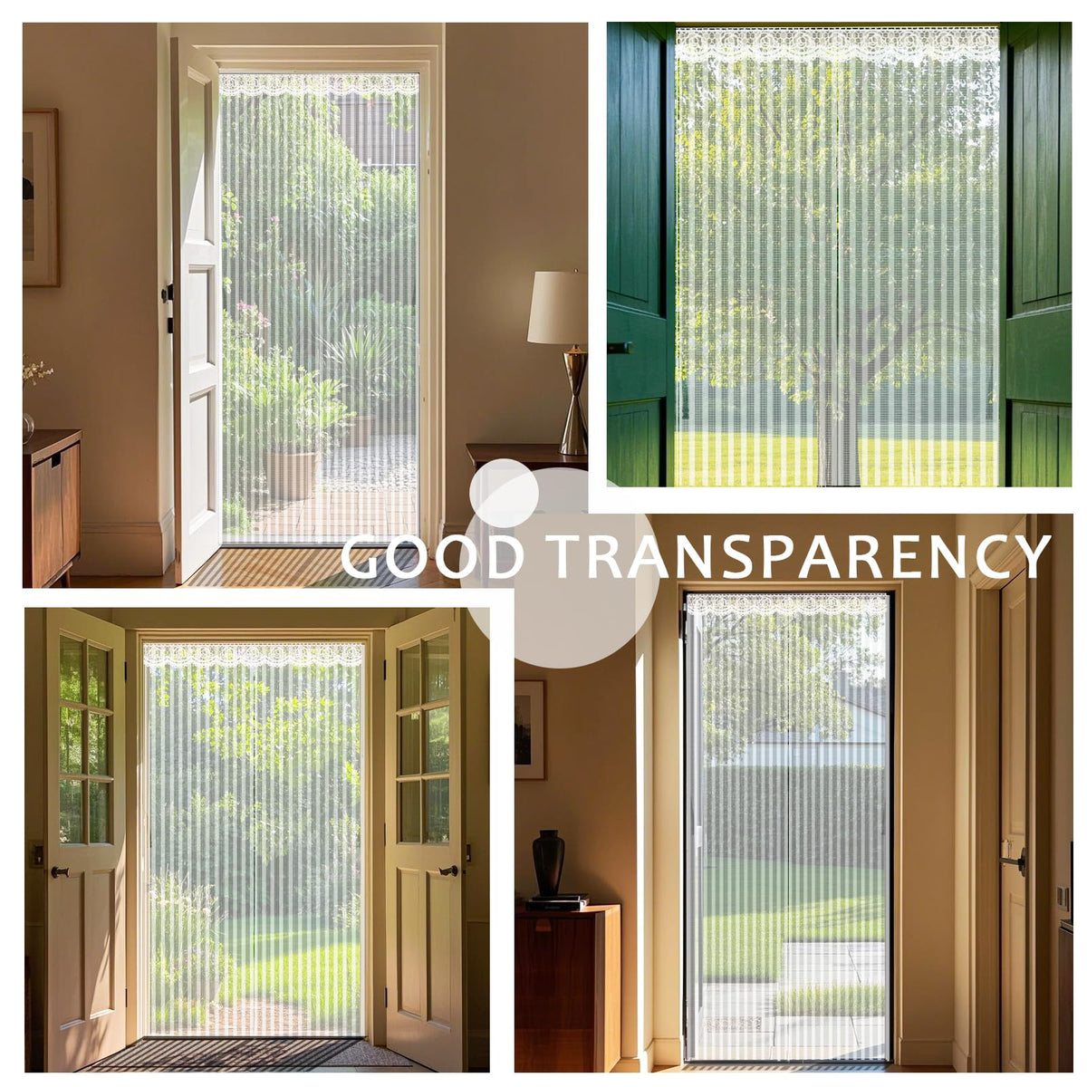 YRH Magnetic Fly Screen Door (90x210cm, Black)