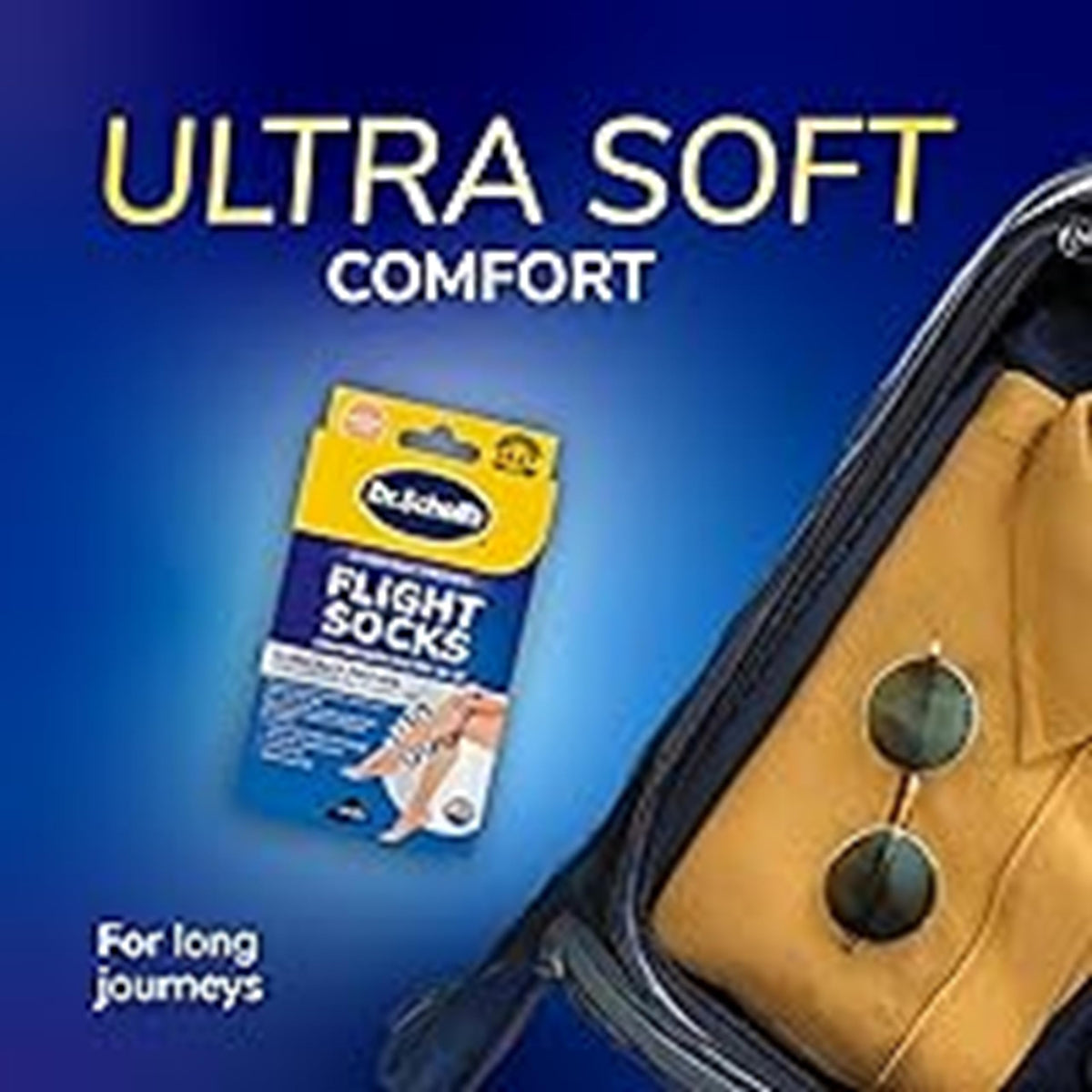 Dr. Scholl's Flight Socks - Clinically Proven Compression Socks for Flight Travel - Help Prevent Swollen Ankles and Deep Vein Thrombosis