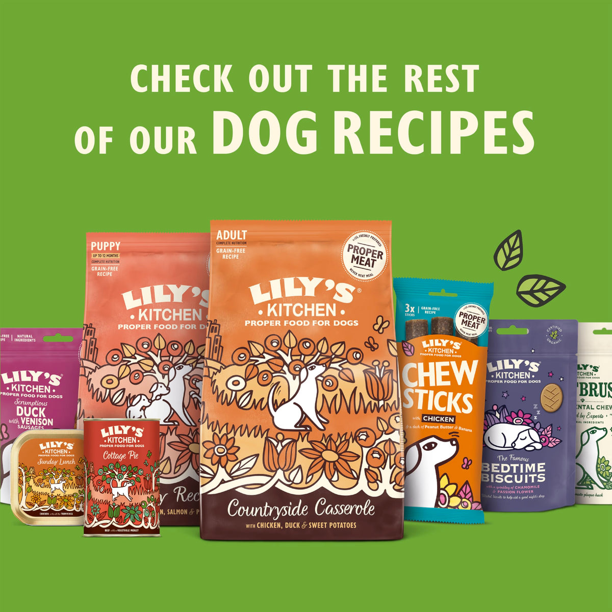 Lily's Kitchen Made with Natural Ingredients Adult Dry Dog Food Chicken & Duck Grain-Free Recipe 2.5kg Bag