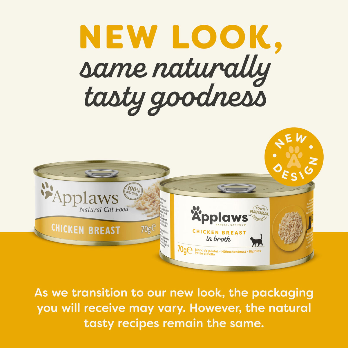 Applaws Natural Wet Cat Food, Multipack Fish Selection in Broth 70 g Tin (Pack of 12)