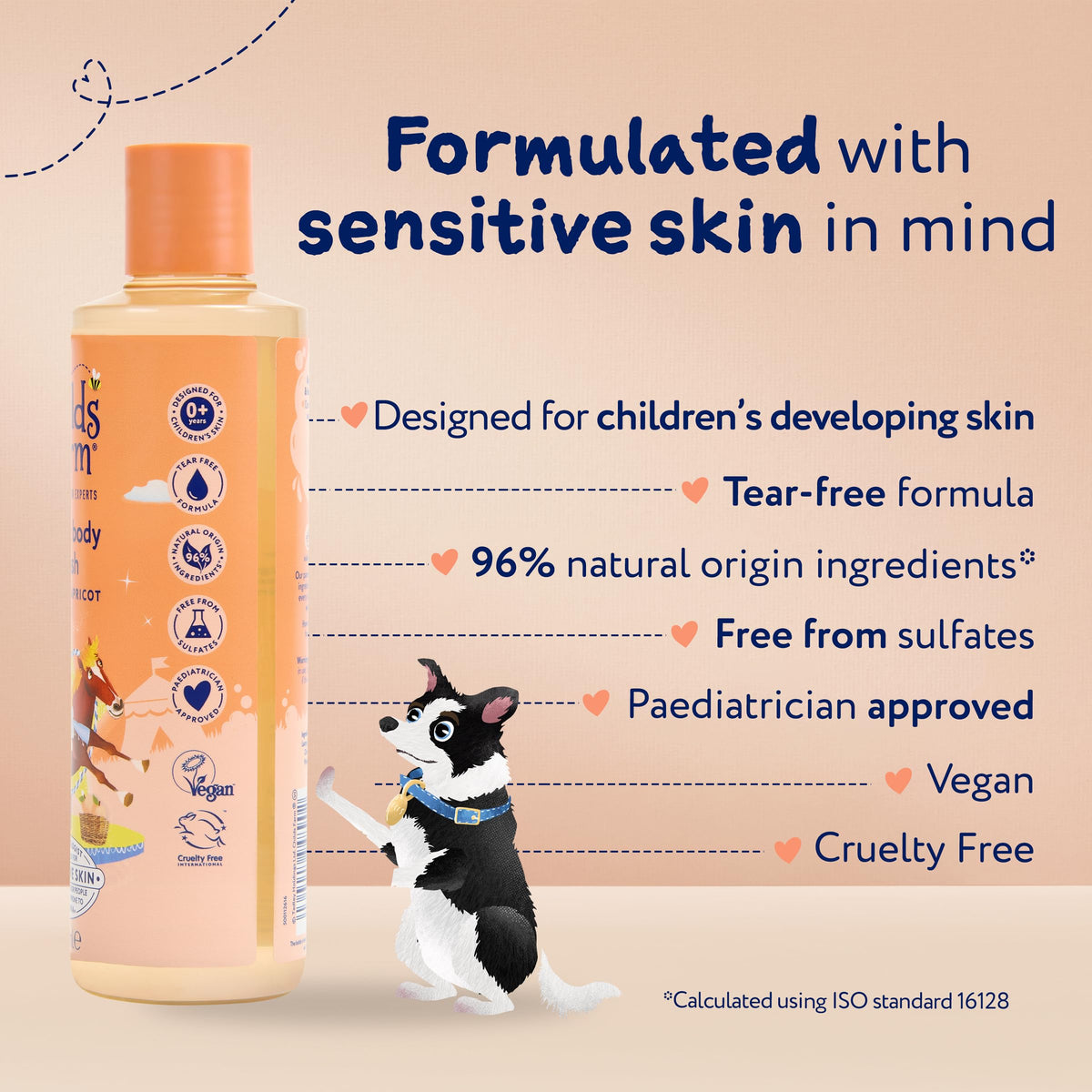 Childs Farm Kids Hair & Body Wash, Sweet Orange | Tear-free, Gently Cleanses | Suitable for Dry, Sensitive Skin, 250ml