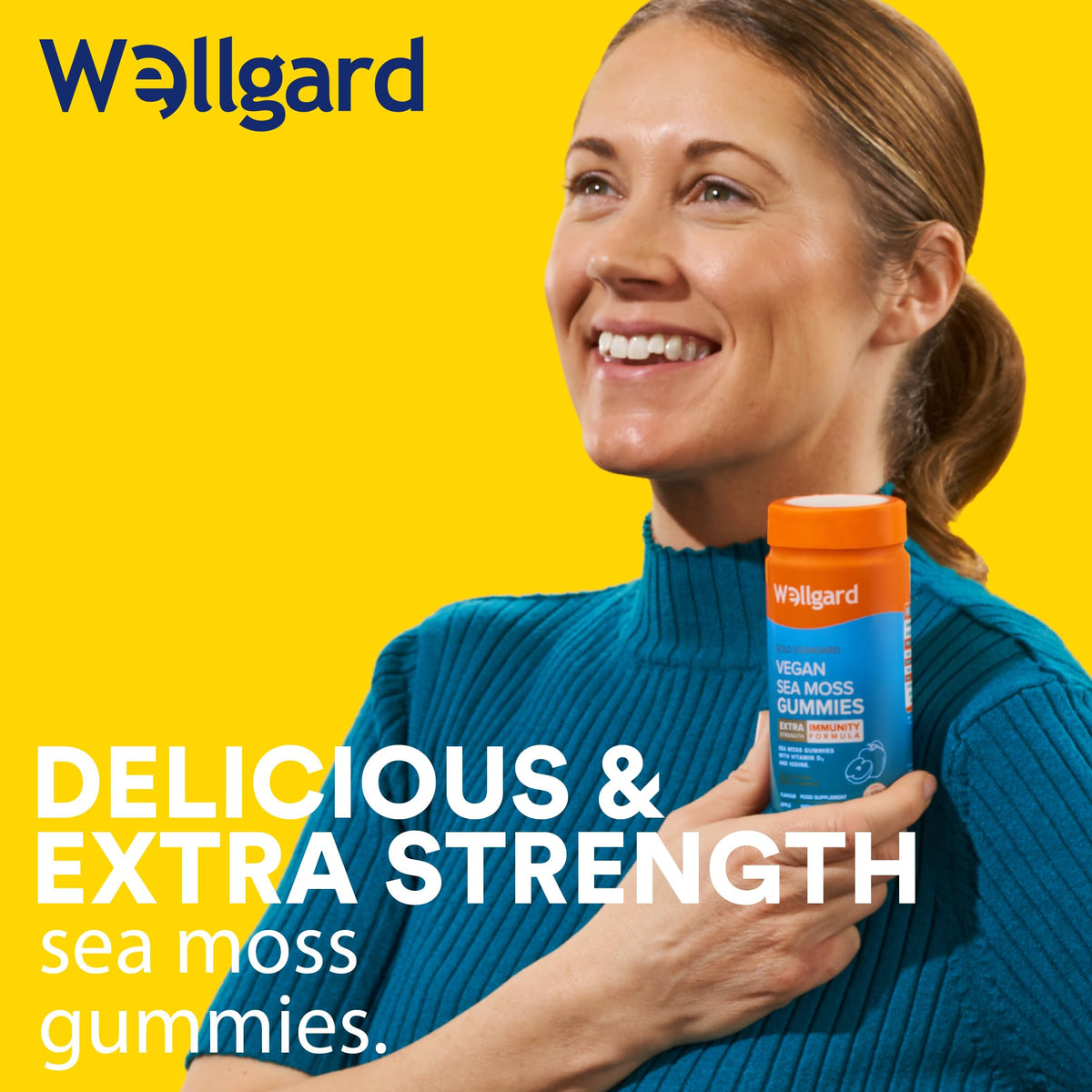 Wellgard Kids Calcium & D3 Gummies - 2 Month Supply - Vegan Chewable Calcium and Vitamin D3 Gummies, Mixed Berry Flavour