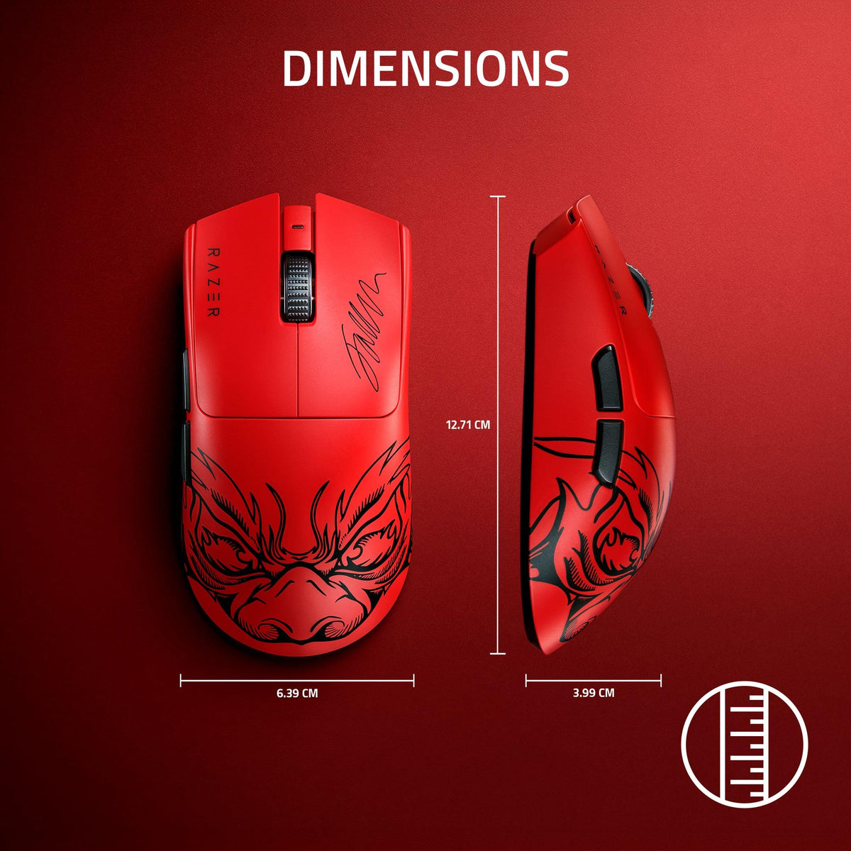 Razer Viper V3 HyperSpeed - Wireless Esports Mouse (Focus Pro 30K Optical Sensor, Up to 280 hours of Battery Life, Mechanical Mouse Switches Gen-2, 4000 Hz Wireless Polling Rate) Black