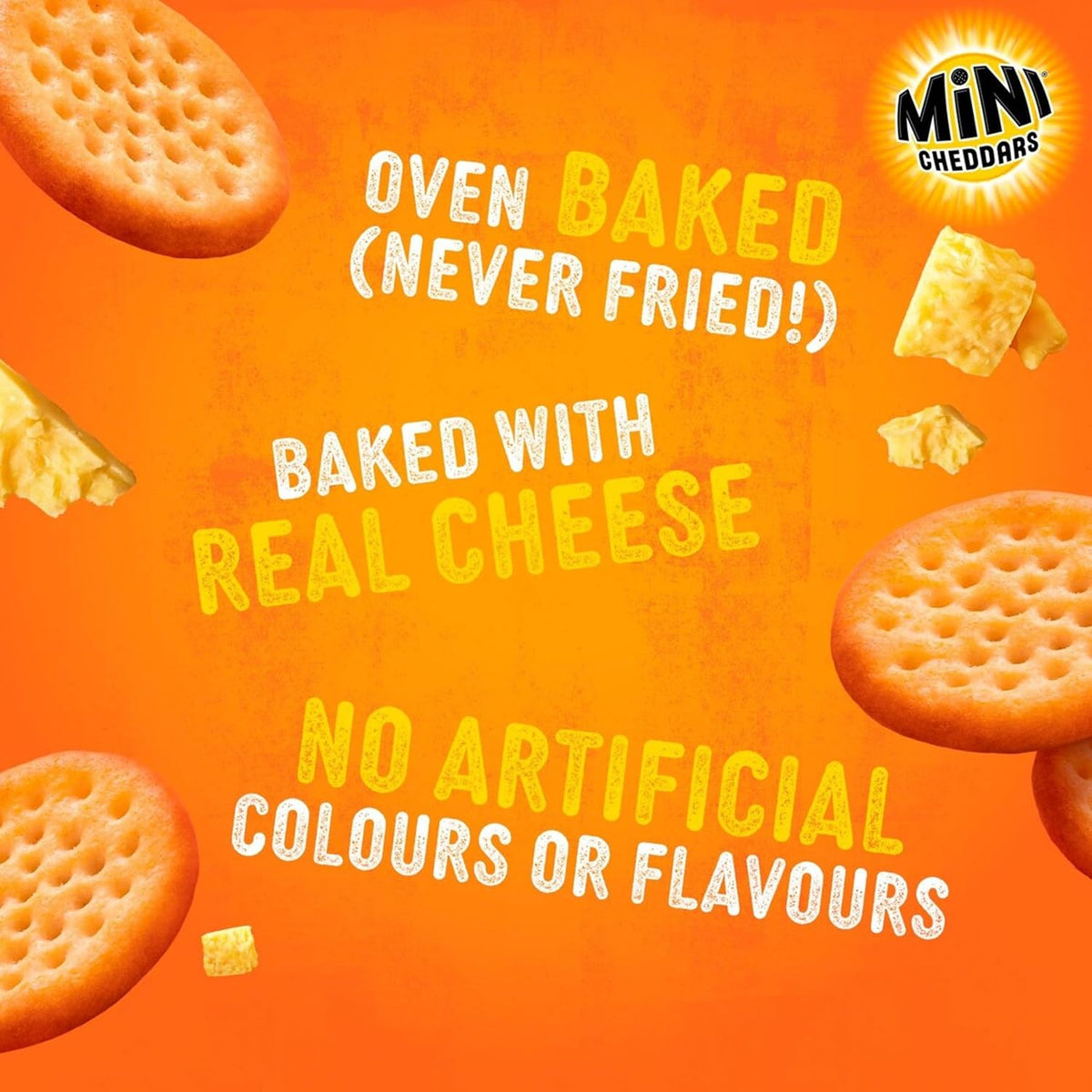 JACOB'S Mini Cheddars Original Multipack, 12 x 23 g Bags Per Pack