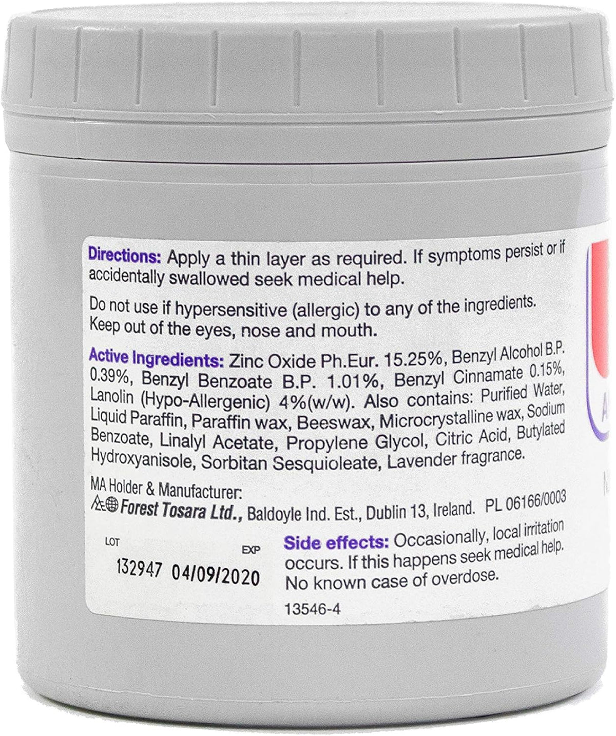 Sudocrem® Antiseptic Healing Cream, Zinc Oxide Cream, 400g