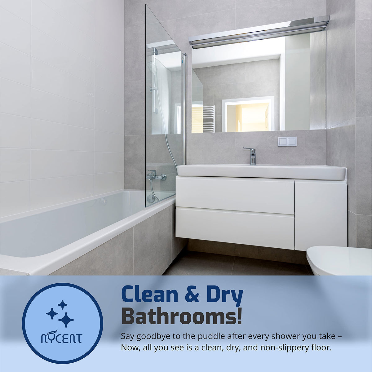NYCENT Pre Curved Shower Door Seal Strip for 4-6mm Curved Glass – 90cm Long Pre Curved Shower Screen Seal Strip that Covers up to 20mm Gap - Perfect Transparent Shower Screen Seal Replacement