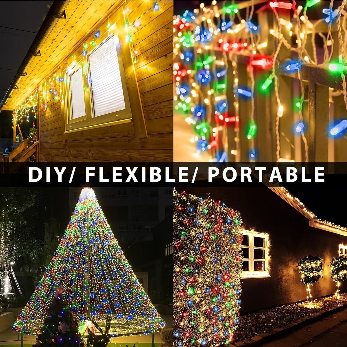 Fairy Lights,5M/50 LED Battery Operated String Lights for Indoor Outdoor Bedroom Lighting, Wedding Decor, Party, Garden, Christmas, Tree Decoration(Warm White, 2-Pack)