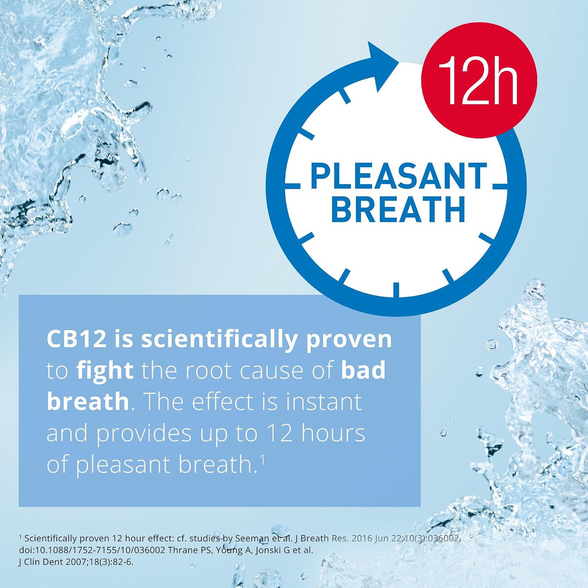 CB12 Whitening Mouthwash Alcohol Free for 12H Bad Breath Treatment 250ml