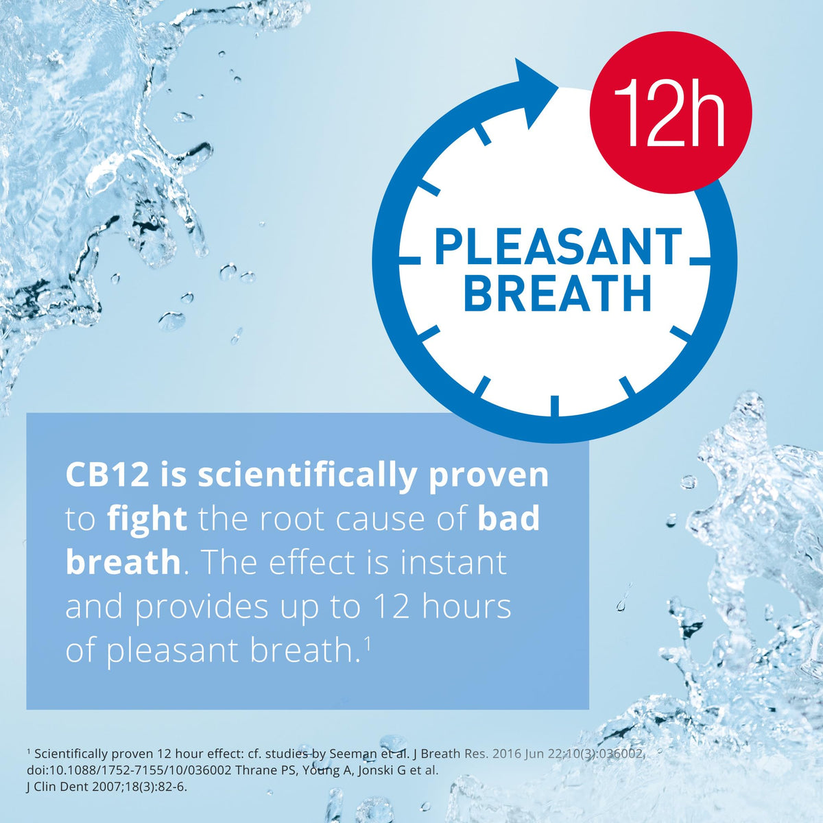 CB12 Whitening Mouthwash Alcohol Free for 12H Bad Breath Treatment 250ml