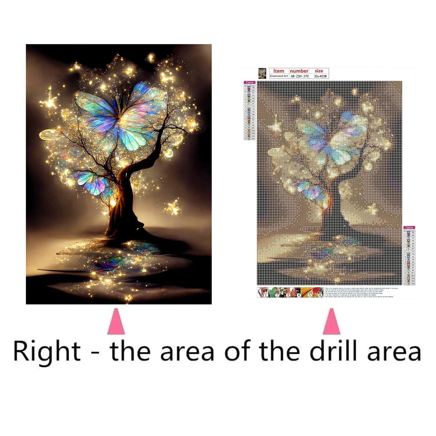 VARHHUXHA 5D Diamond Art Painting Kits for Adults, Cow and Flower Full Drill Crystal Art Kits for Adults, DIY Cross Stitch Arts Crafts Pictures Embroidery Kit for Beginner Home Wall Decor 30x40