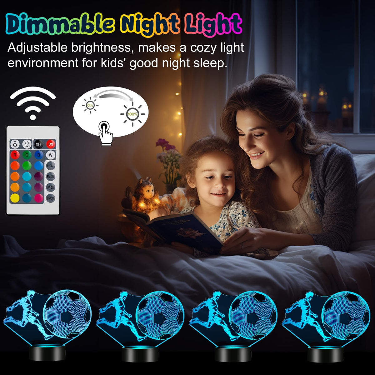 Linkax Horse Gifts for Boys, 3D Illusion Night Light for Girl Bedroom Decor