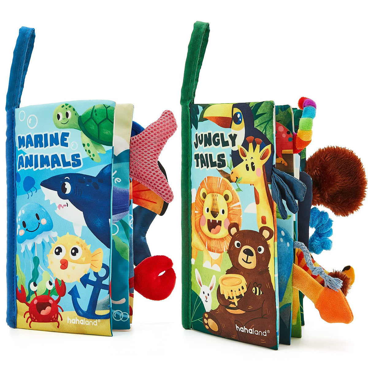 hahaland Baby Books 0-6 Months Infant Tummy Time Toys High Contrast