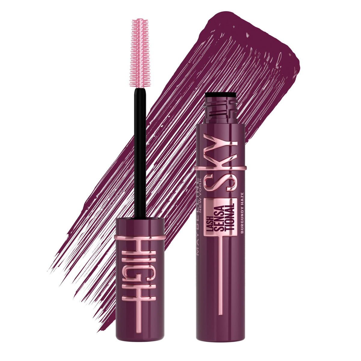 Maybelline Mascara, Lash Sensational Sky High Volumizing Thickening, Black