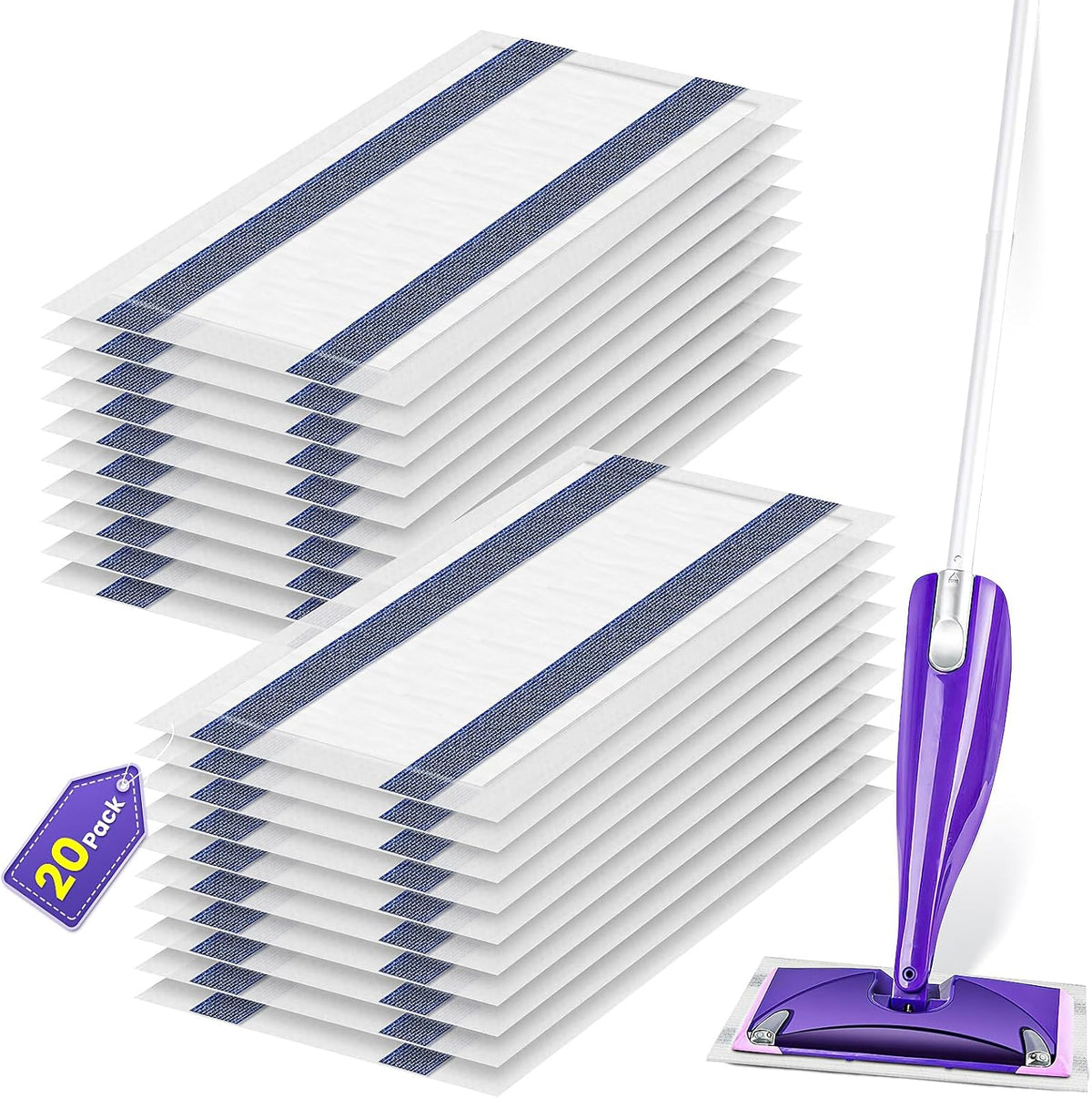 20 Pack Mop Refill Pad for Flash® Powermop™