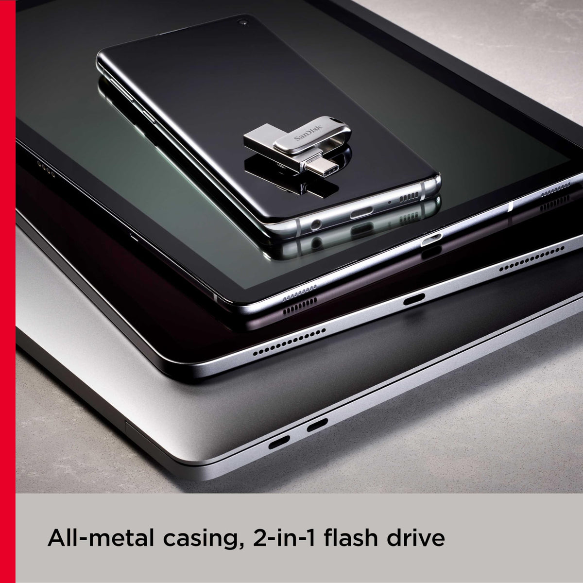 SANDISK Ultra Dual Drive Go 128GB, USB-C & USB-A, Up to 400MB/s Read Speeds