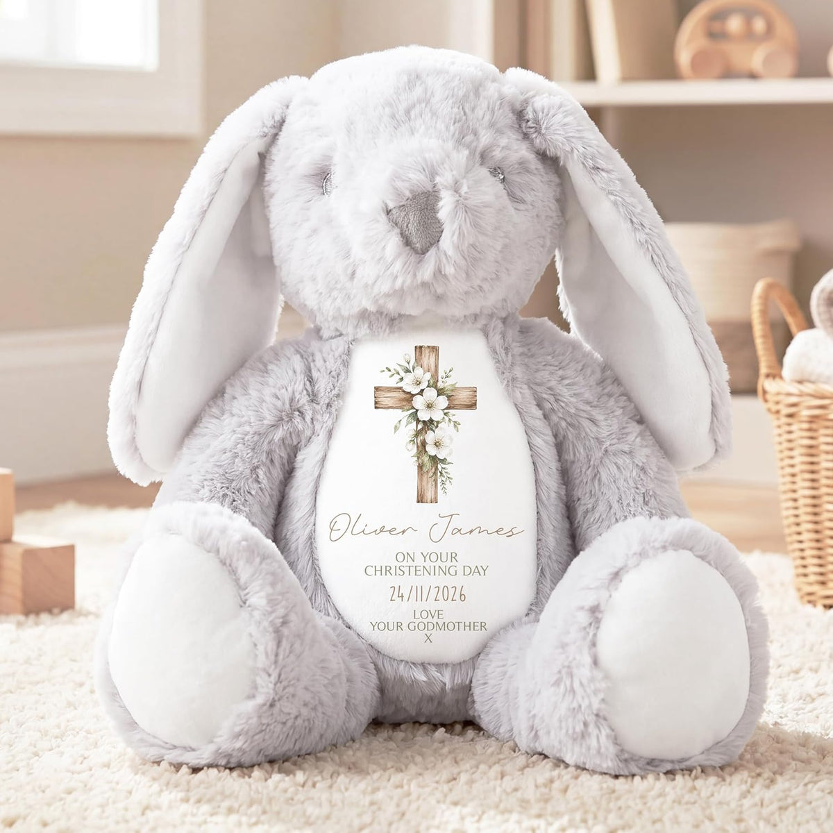 Personalised Christening Gift | Christening Teddy, Christening Gifts, Baptism Teddy | Custom Baptism Gift