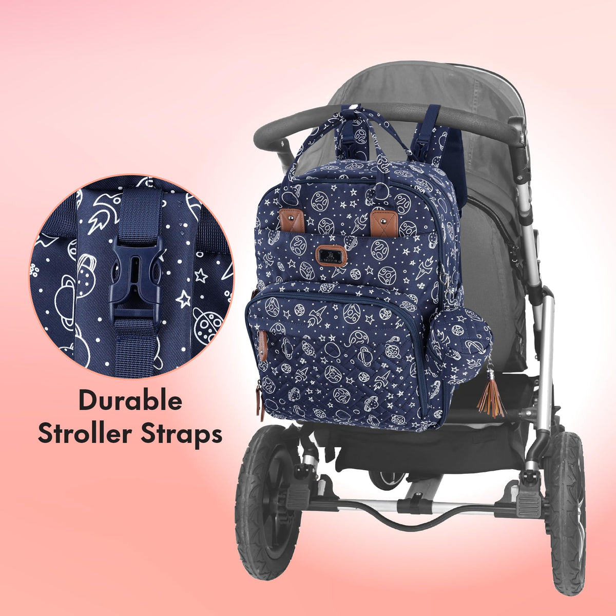 Dikaslon Baby Changing Bags Backpack, Large Baby Bag, 19 Pockets, Outdoors