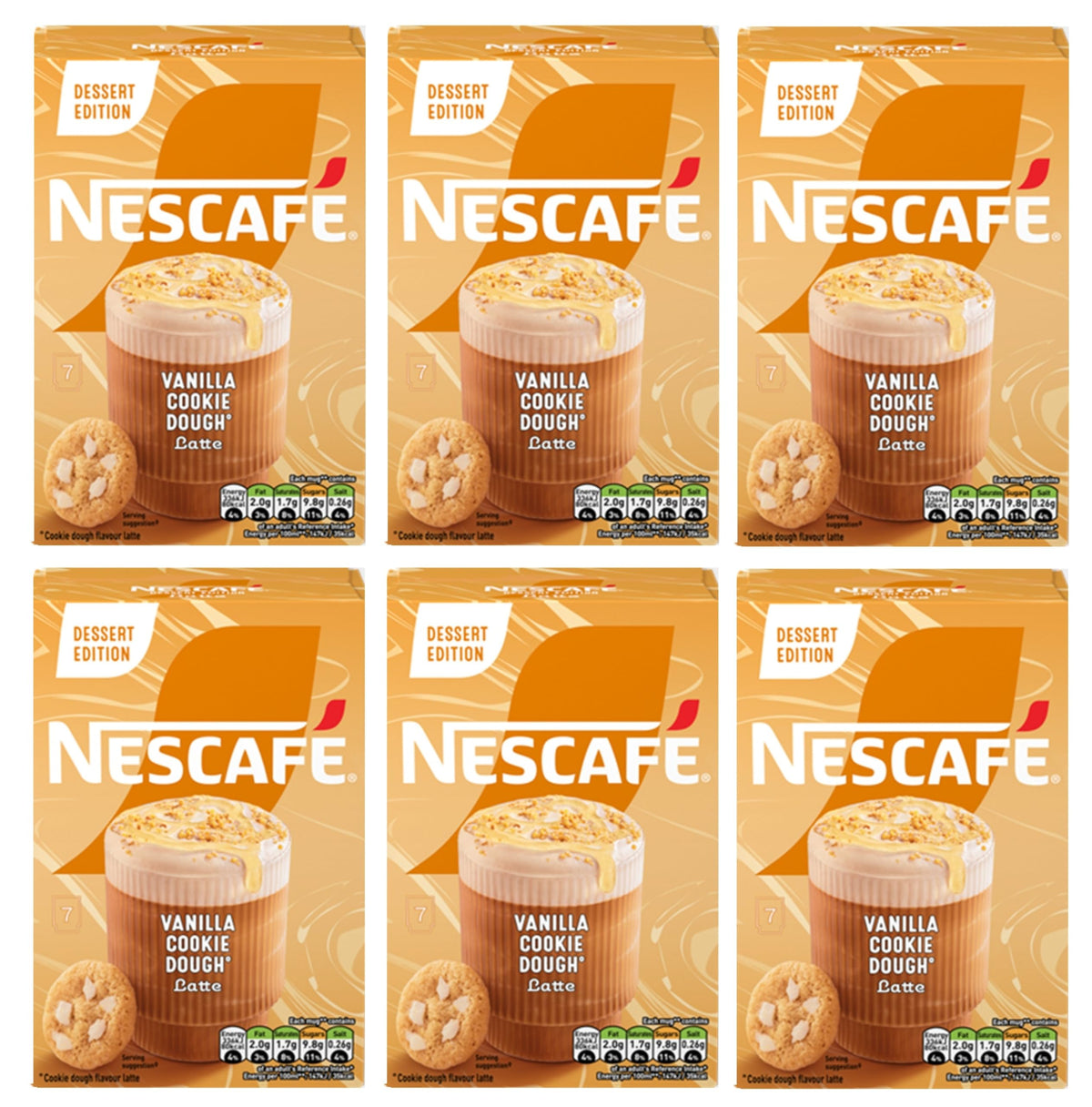 NESCAFÉ Latte Instant Coffee Sachets - 72 x 18g