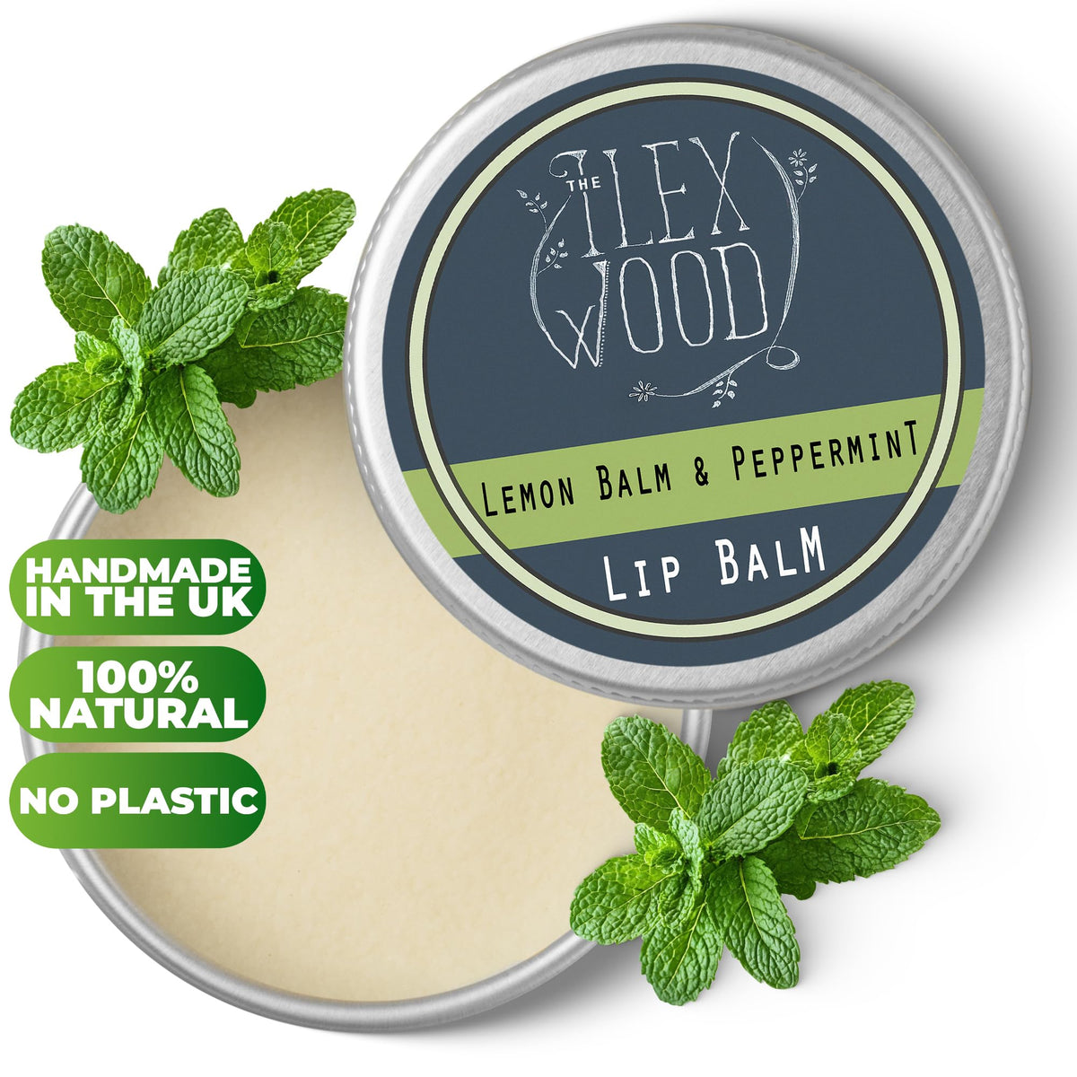 The Ilex Wood Lemon Balm & Peppermint Natural Lip Balm 10ml