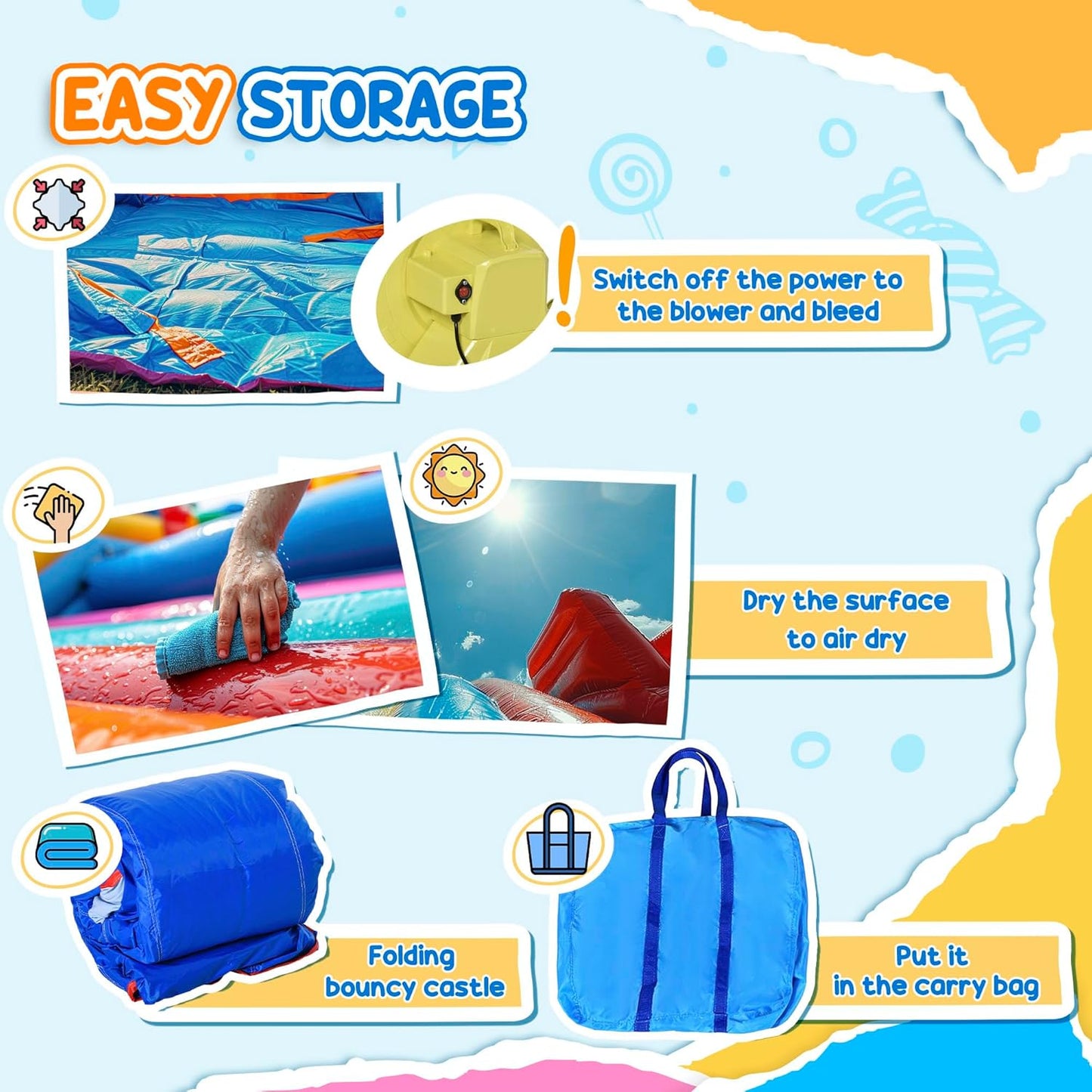 Outsunny 5-in-1 Unicorn Inflatable Bouncy Castle with Slide, Pool & Climbing Wall — Ages 3-8