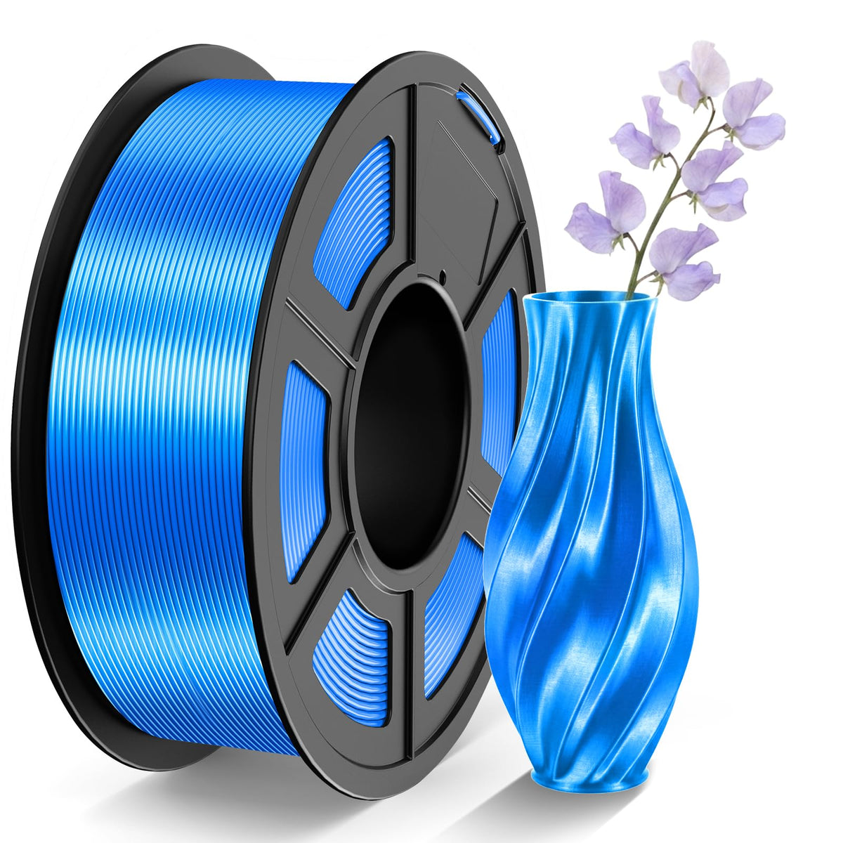 TECBEARS Matte PLA Filament 1.75mm, 600mm/s Rapid Print, 1kg Sky Blue