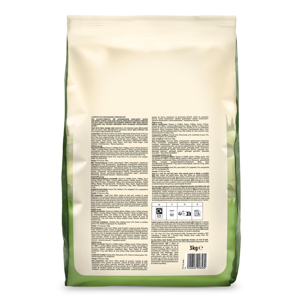 by Amazon Dry Cat Food for Adult Cats, Grainfree Recipe with Fresh Salmon, 1 Pack of 3kg (Previously a Lifelong brand, same product)