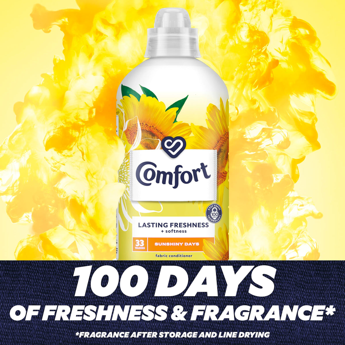 Comfort Perfume Creations Passion Bloom Fabric Conditioner Motion-Activated Fragrance Technology 100 Days of Freshness 30 washes (900 ml)