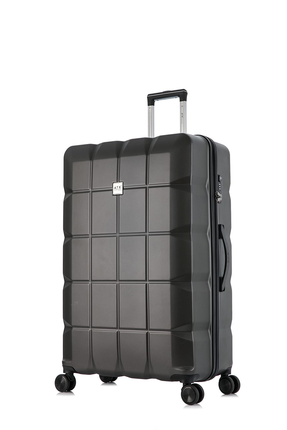 ATX 28 Inch Suitcase Large 110L – Lightweight Hard Shell Checked Luggage, 4 Wheels, TSA Lock, 30KG Capacity, Black