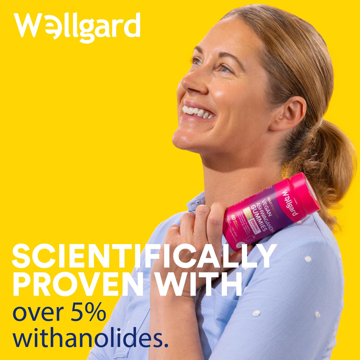 Wellgard Kids Calcium & D3 Gummies - 2 Month Supply - Vegan Chewable Calcium and Vitamin D3 Gummies, Mixed Berry Flavour