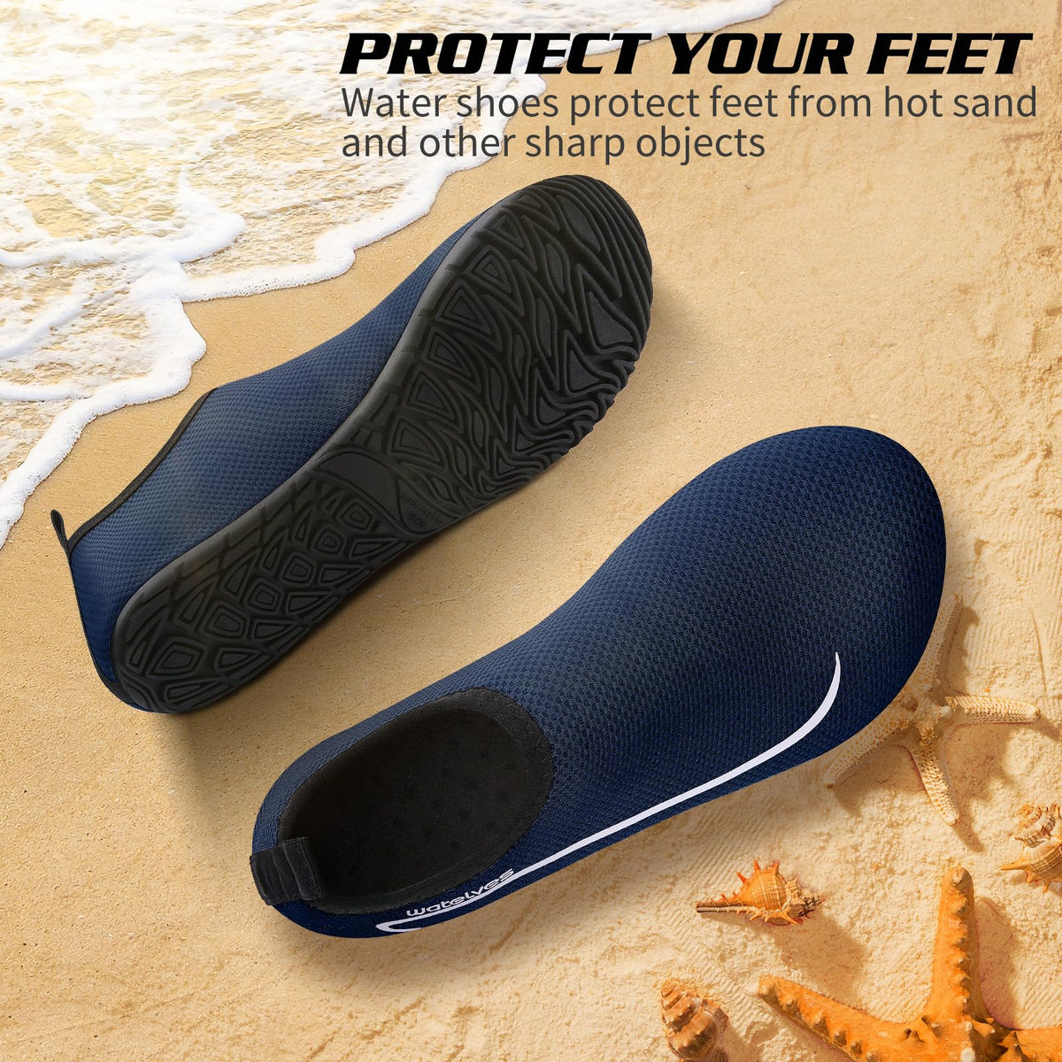 Swim Water Shoes Aqua Socks Barefoot for Sea Beach Swimming Shoes Pool Ladies Women Mens