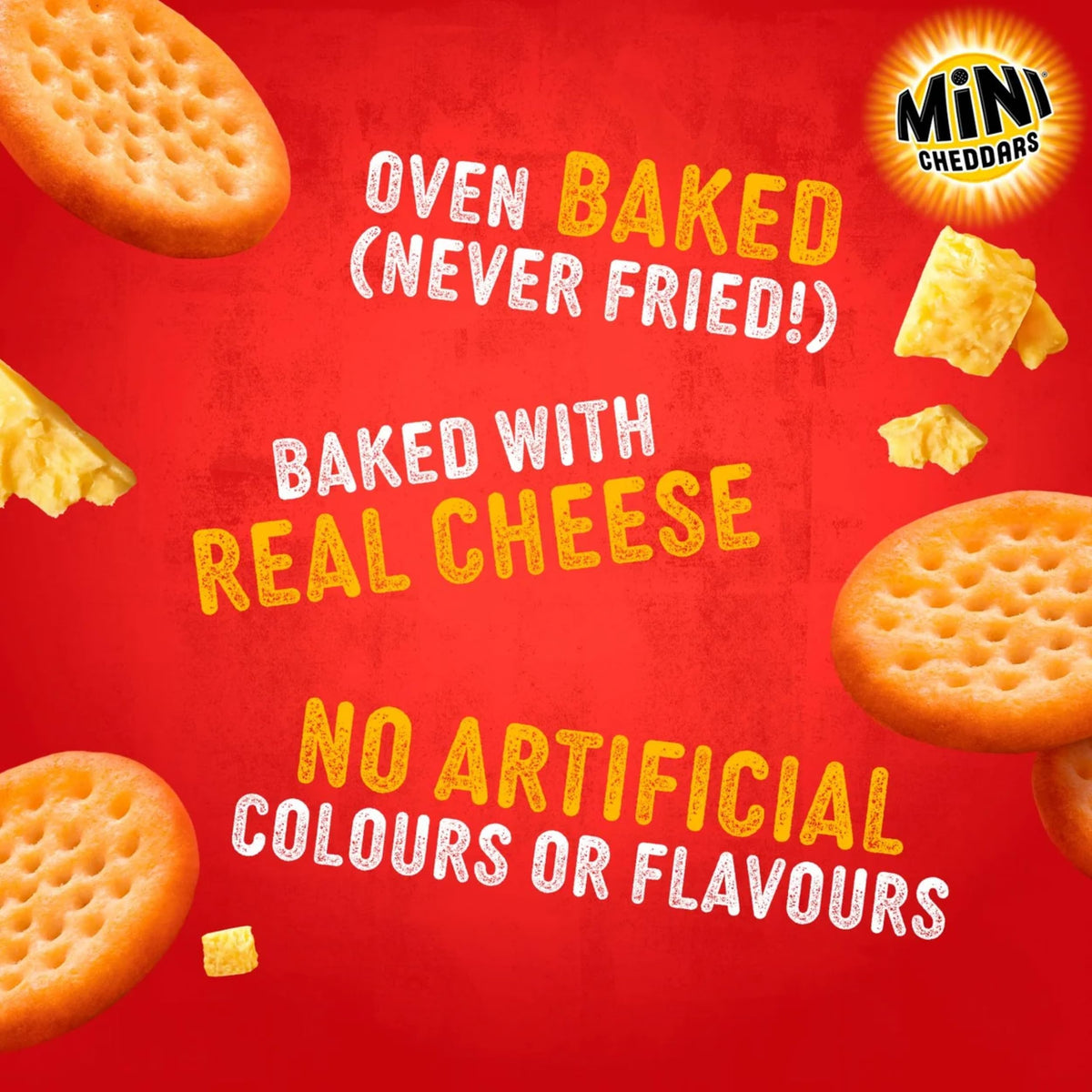 JACOB'S Mini Cheddars Original Multipack, 12 x 23 g Bags Per Pack