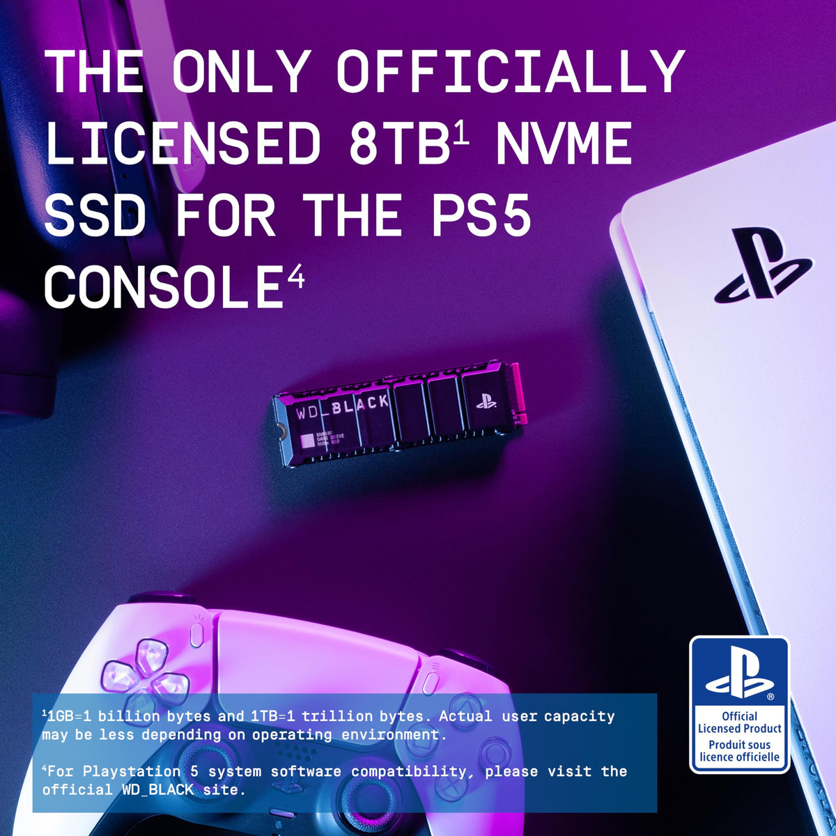 WD BLACK SN850P 2TB PS5 SSD (Officially Licensed for PlayStation 5, Read Speeds Up to 7300 MB/s, M.2 2280 PCIe NVMe, Exclusive Heatsink Design, Internal Gaming SSD)