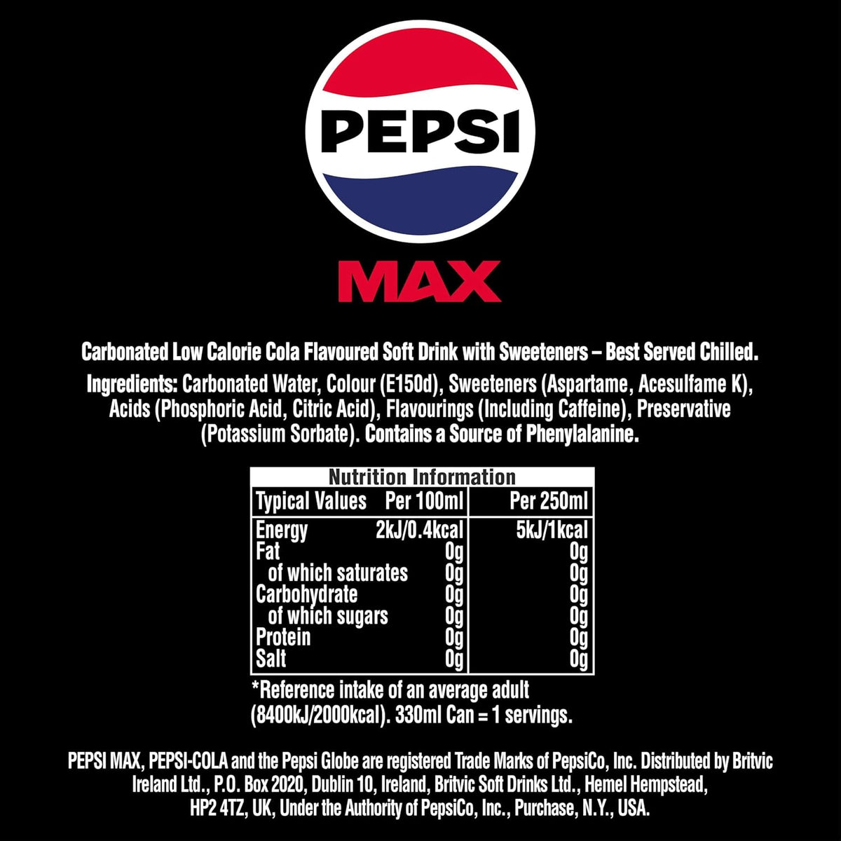 Pepsi Max Cola | 2L Bottle