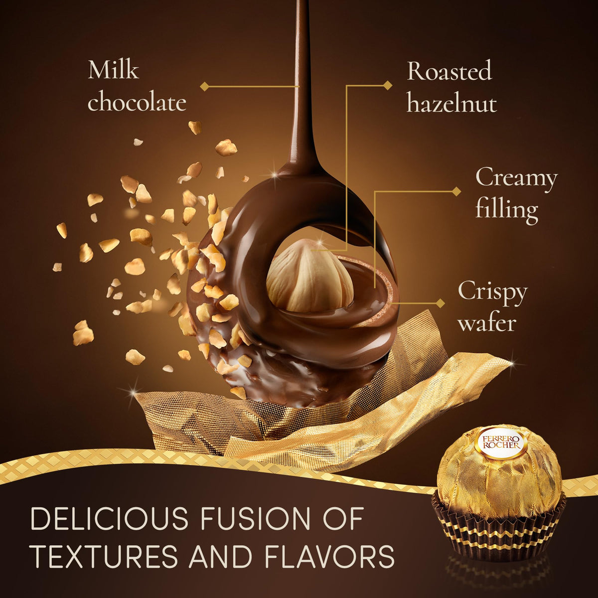 Ferrero Rocher Christmas Chocolate Box, 24 Chocolates, 300g