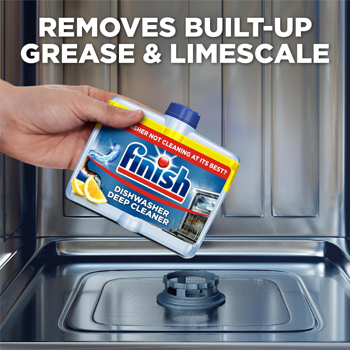 Finish Dishwasher Cleaner, Fresh, For a Deep Clean (8 x 250ml) 2L