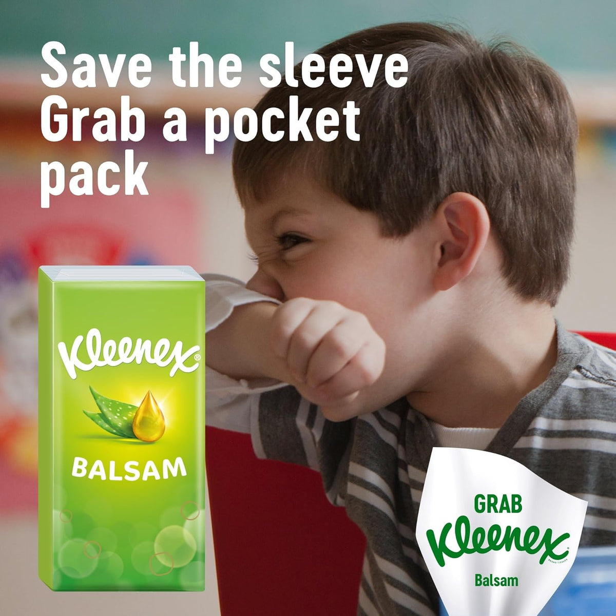 Kleenex Balsam Facial Tissues - Multipack 2 Tissue Boxes