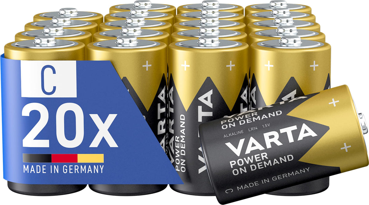VARTA Batteries AA, Pack of 40, Power on Demand, Alkaline, 1.5 V