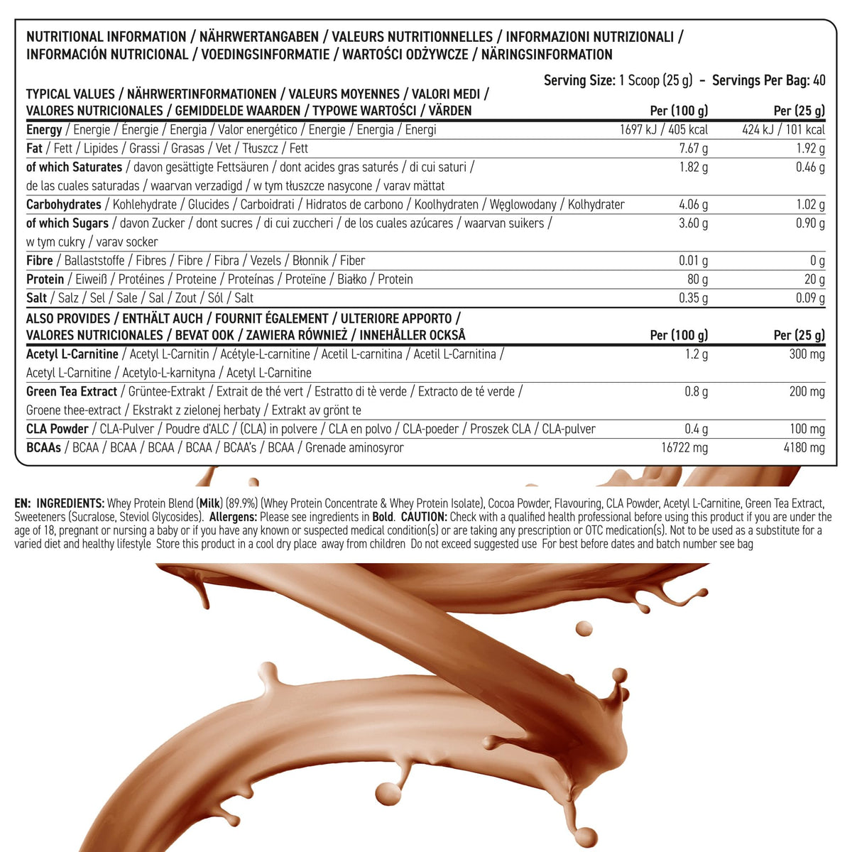 Applied Nutrition Diet Whey - High Protein Powder Supplement, Low Carb & Sugar, for Weight Management with CLA, L Carnitine, Green Tea (450g - 18 Servings) (Vanilla)